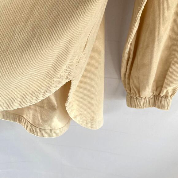 Velvet Heart Corduroy Shacket Shirt Jacket Women XL Cream Utility Western NWOT - Picture 8 of 8